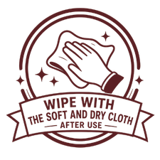 Wipe with soft and dry cloth